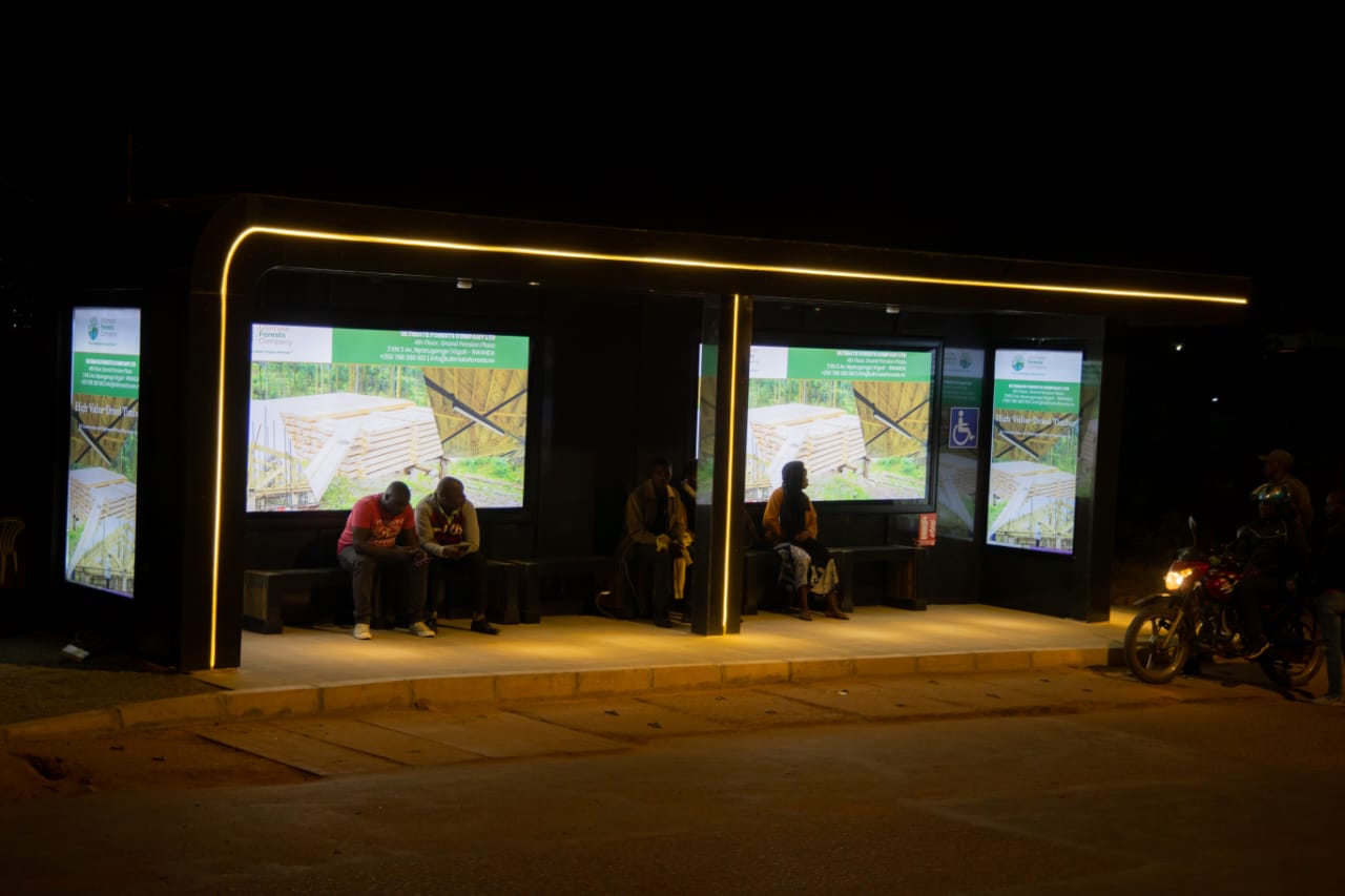 Wow AD bus shelter in Kigali 7